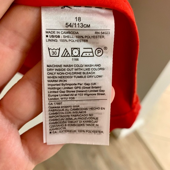 Banana Republic Red Bell Sleeve Crew Neck Dress - Picture 11 of 11